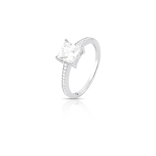 ANILLO SOLITARIO JOLIE EN PLATA