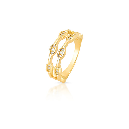 ANILLO ALLEGRA BAÑO EN ORO