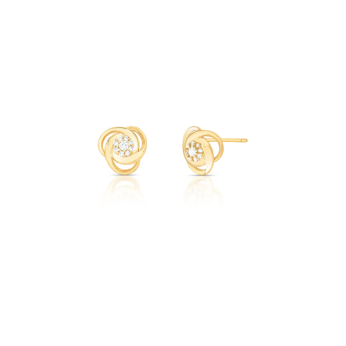 AROS FLOR BAÑO EN ORO