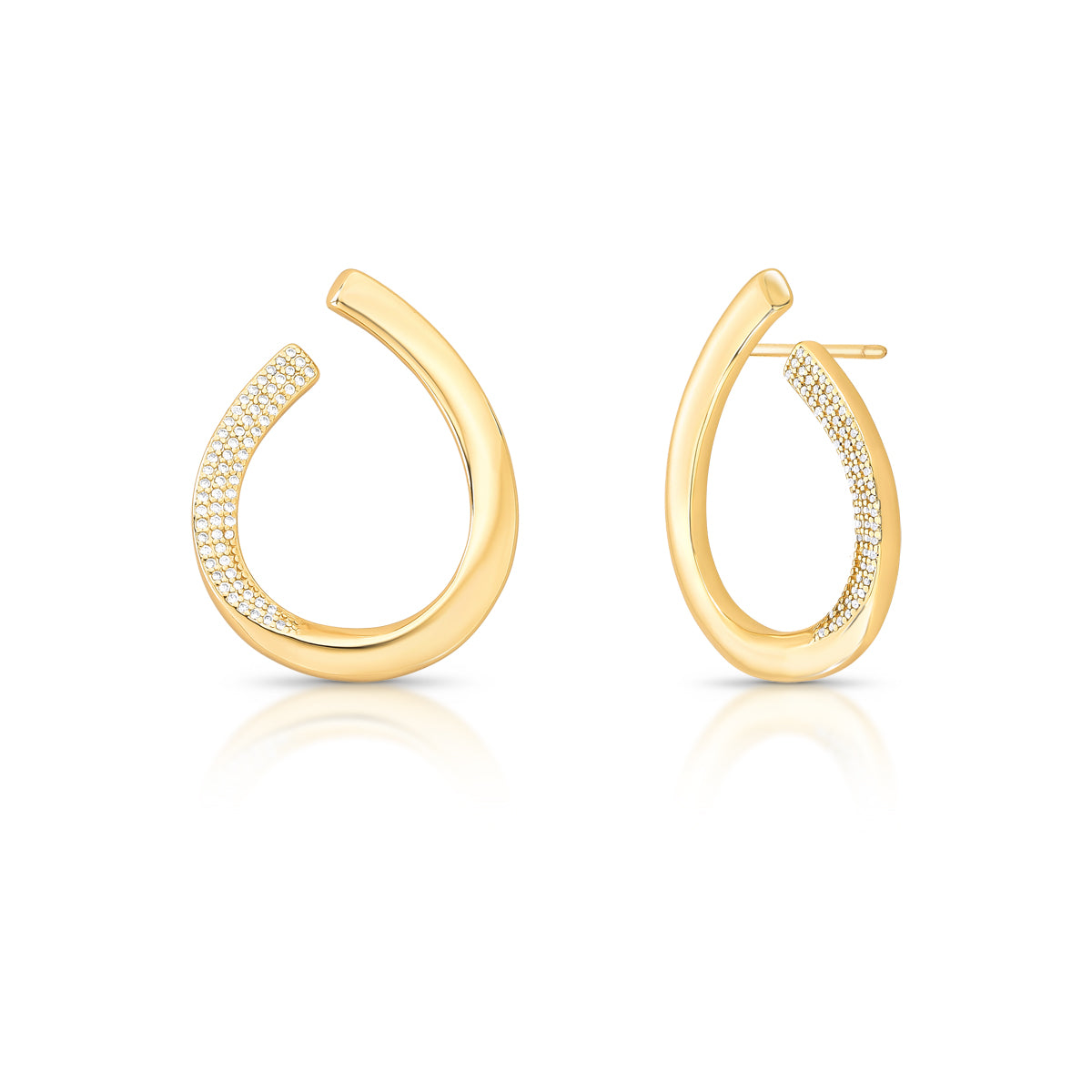 AROS ZAHIR BAÑO EN ORO Y ZIRCONIAS