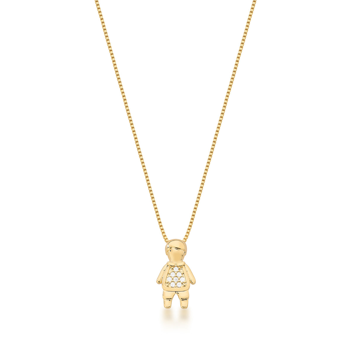 COLLAR HIJO BAÑO EN ORO