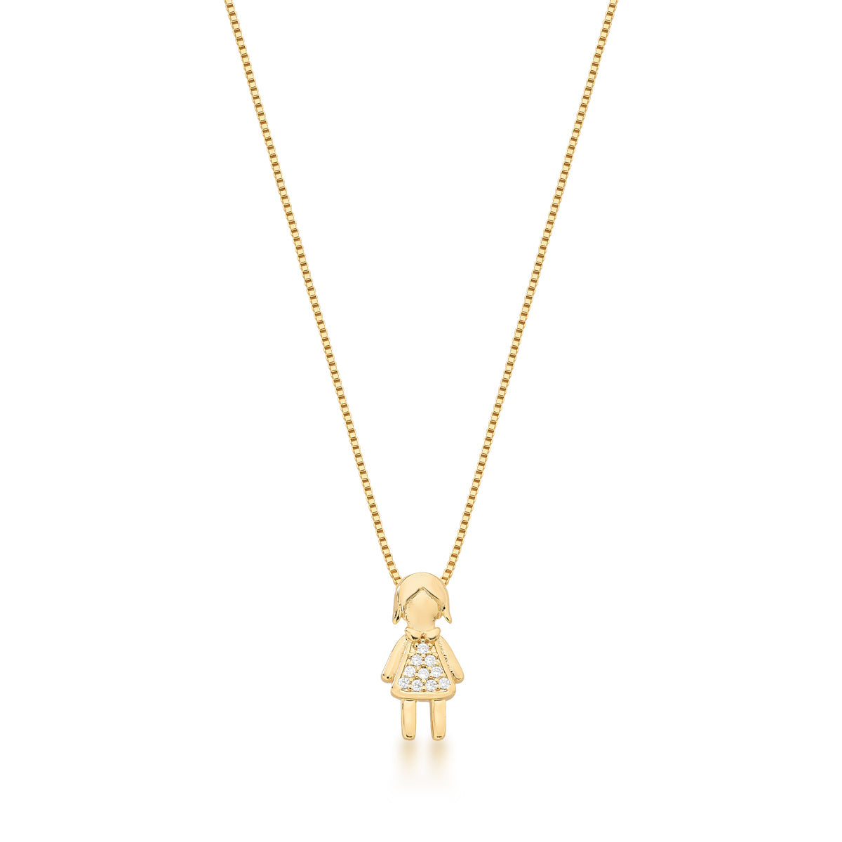 COLLAR HIJA BAÑO EN ORO
