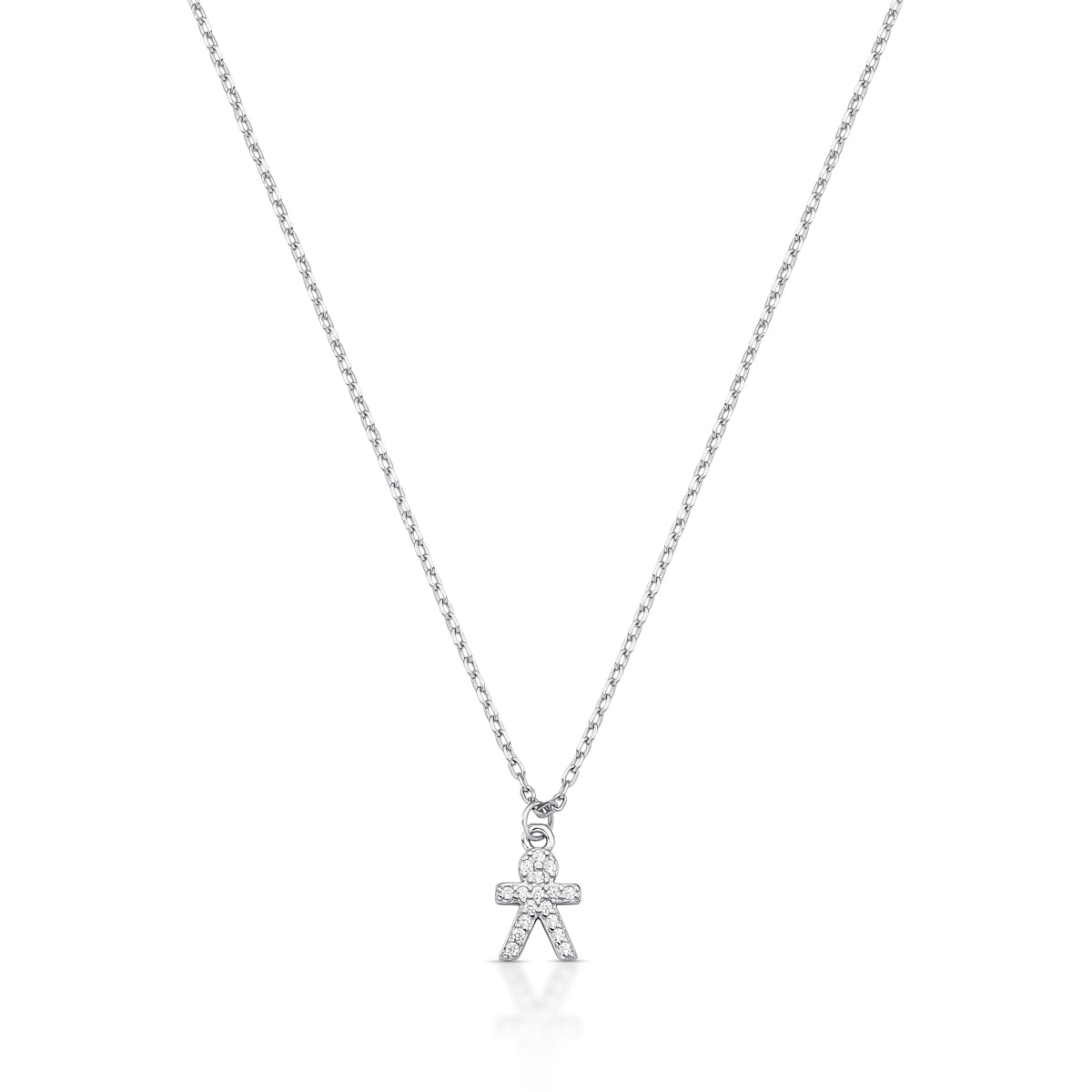 COLLAR HIJO EN PLATA Y ZIRCONIAS