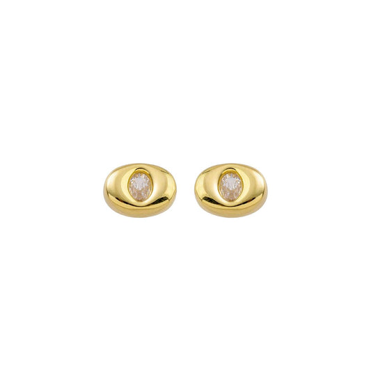 AROS LAURA BAÑO EN ORO Y ZIRCONIAS